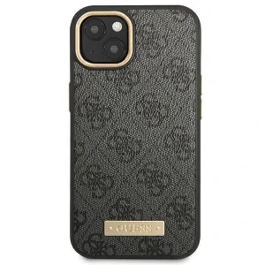 Husa Cover Guess Leader PU 4G MagSafe pentru iPhone 13/14 Black