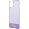 Husa Cover Guess PC/TPU Camera Outline Translucent pentru iPhone 14 Plus Purple