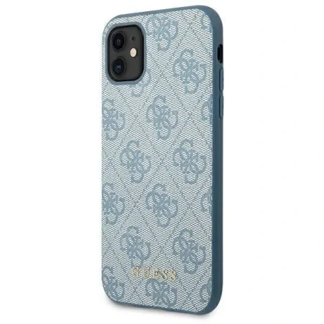 Husa Cover Guess Vintage Gold Logo pentru iPhone 11/XR Blue
