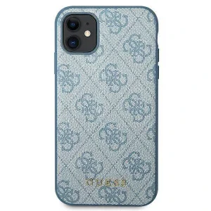Husa Cover Guess Vintage Gold Logo pentru iPhone 11/XR Blue