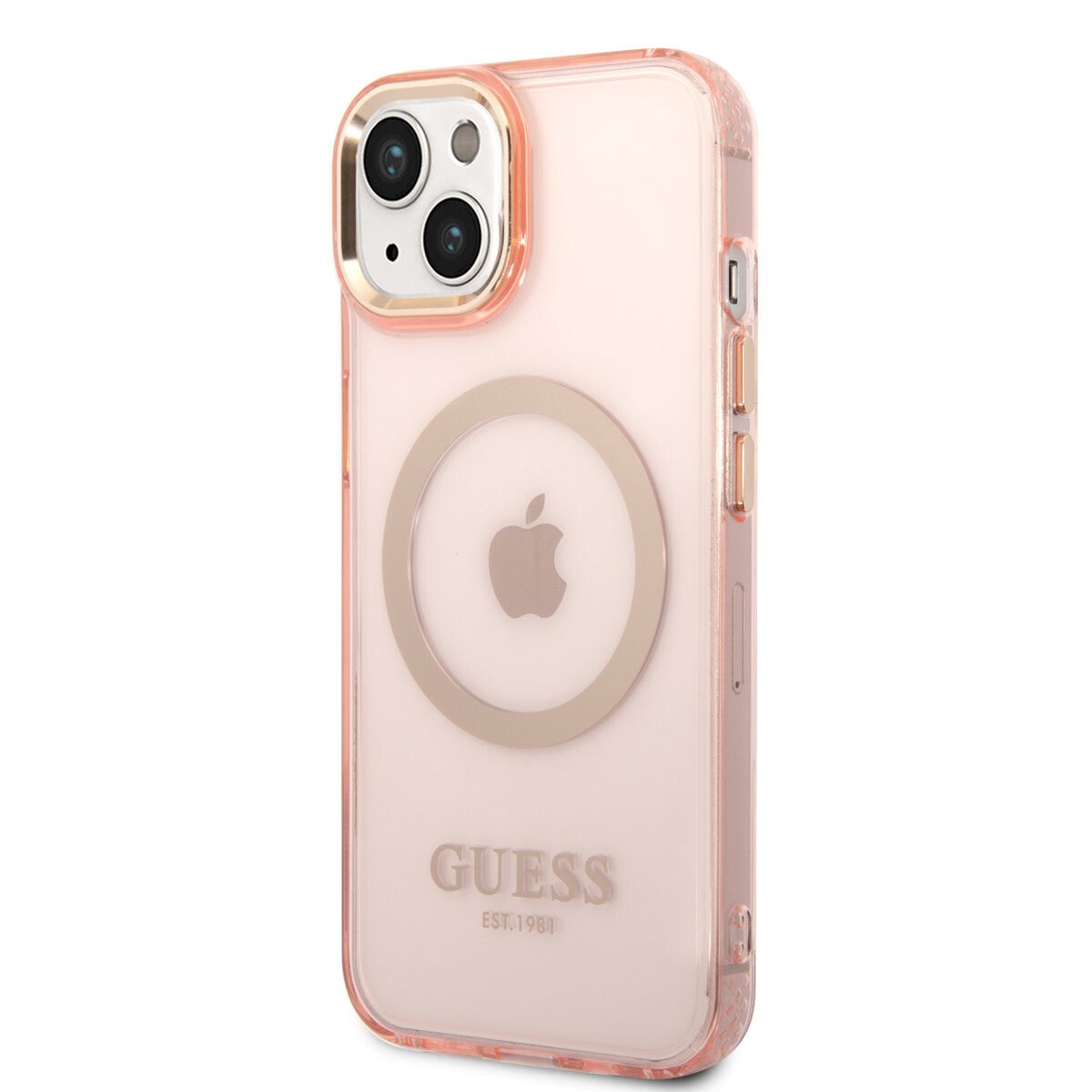 Husa Cover Guess Translucent MagSafe pentru iPhone 13 Pro Max Pink thumb
