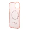 Husa Cover Guess Translucent MagSafe pentru iPhone 14 Plus Pink