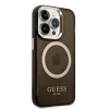 Husa Cover Guess Translucent MagSafe pentru iPhone 14 Pro Black