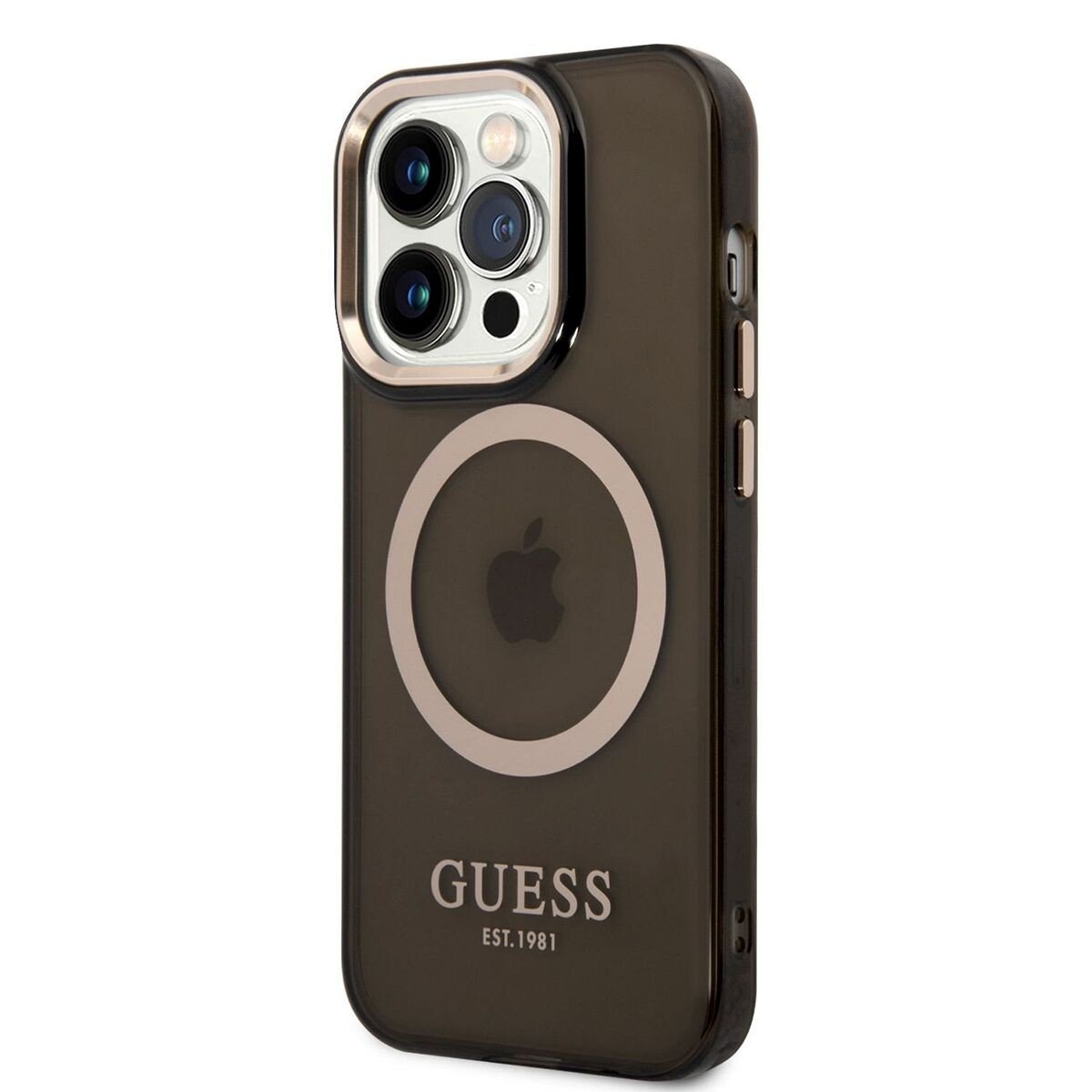 Husa Cover Guess Translucent MagSafe pentru iPhone 14 Pro Max Fumuriu thumb