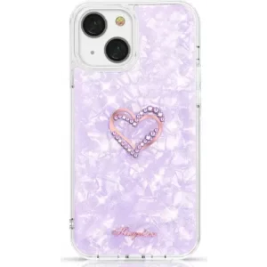 Husa Cover Kingxbar Epoxy Series pentru iPhone 13 Marble Purple