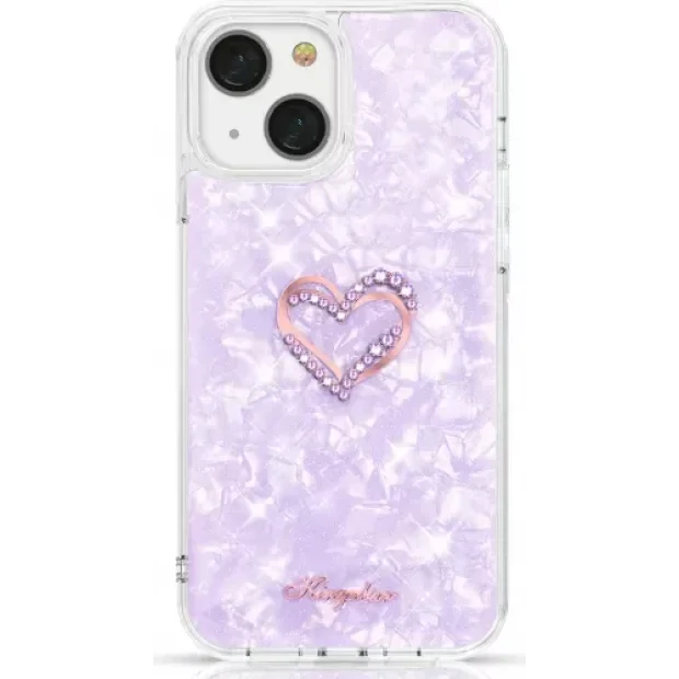 Husa Cover Kingxbar Epoxy Series pentru iPhone 13 Marble Purple