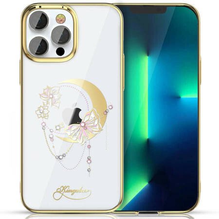 Husa Cover Kingxbar Moon Butterfly Series pentru iPhone 13 Pro Max Gold thumb