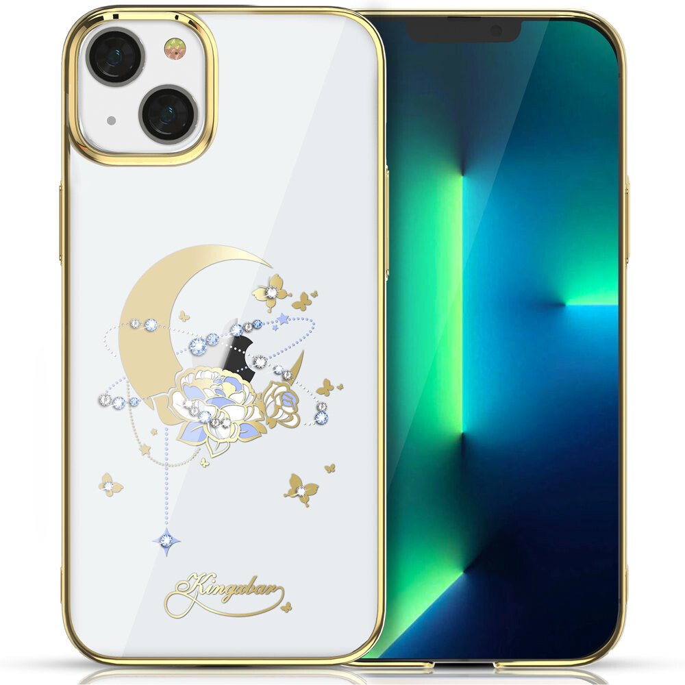 Husa Cover Kingxbar Moon Flower Series pentru iPhone 13 Gold thumb