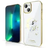 Husa Cover Kingxbar Moon Flower Series pentru iPhone 13 Gold