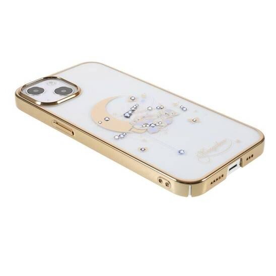 Husa Cover Kingxbar Moon Flower Series pentru iPhone 13 Gold thumb