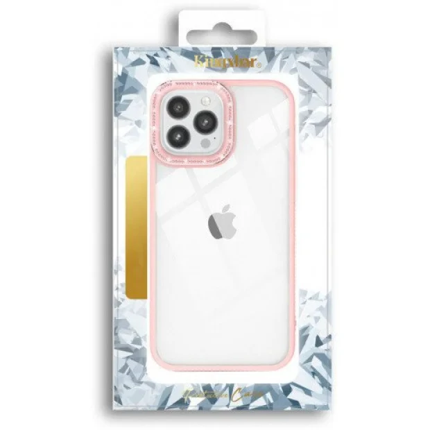 Husa Cover Kingxbar Sparkle Series pentru iPhone 13 Pro Multicolor Pink