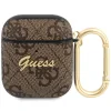 Husa Guess 4G Script pentru Airpods 1/2 Brown