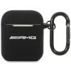 Husa Cover AMG Liquid Silicone pentru Airpods 1/2 Black