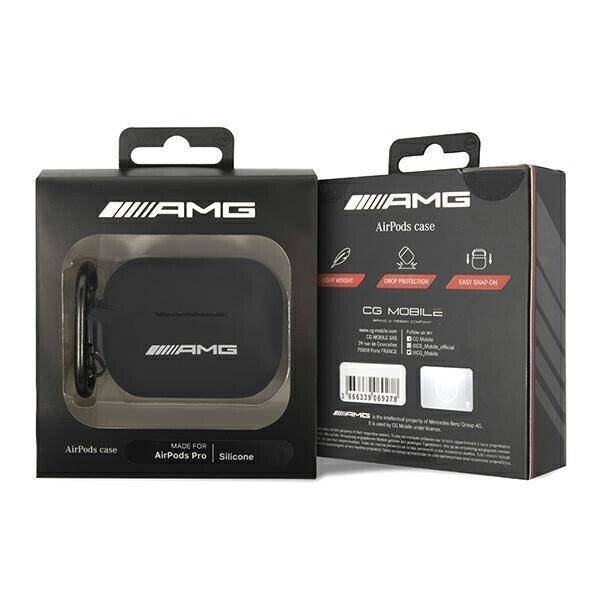 Husa Cover AMG Silicon Big Logo pentru Airpods Pro Black thumb