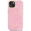 Husa Cover Guess Croco Metal camera pentru iPhone 14 Pink