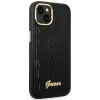 Husa Cover Guess Croco Metal camera pentru iPhone 14 Plus Black