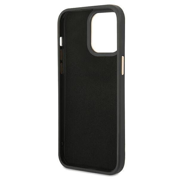 Husa Cover Guess Croco Metal camera pentru iPhone 14 Pro Max Black thumb