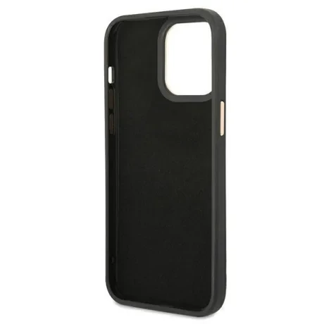 Husa Cover Guess Croco Metal camera pentru iPhone 14 Pro Max Black