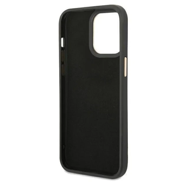 Husa Cover Guess Croco Metal camera pentru iPhone 14 Pro Max Black