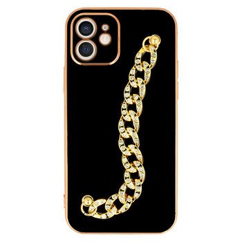 Husa Cover Fashion Shiny Diamond pentru iPhone 12 Negru thumb