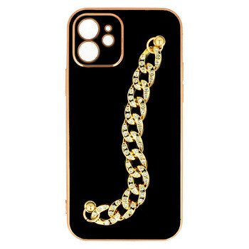 Husa Cover Fashion Shiny Diamond pentru iPhone 13 Negru thumb