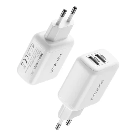 Incarcator Retea Dux Ducis C10 2xUsb 12W 2.4A Alb