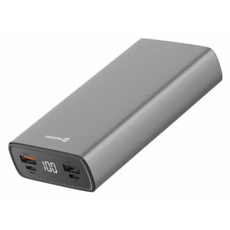 Baterie Externa Swissten 20000 mAh 2xUSB 20W Argintiu