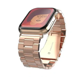 Curea ceas Metal Swissten pentru Apple Watch 42-44 mm Rose/Gold