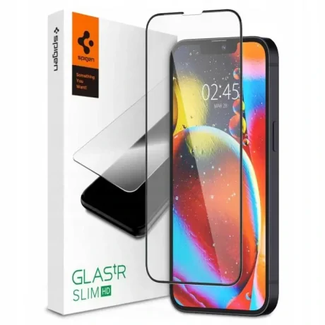 Folie Sticla Spigen FC pentru Iphone 13 Pro Max/14 Plus Negru