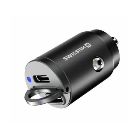 Incarcator Auto Swissten Fast Charge 2.4A 2xUSB-C 30W Negru