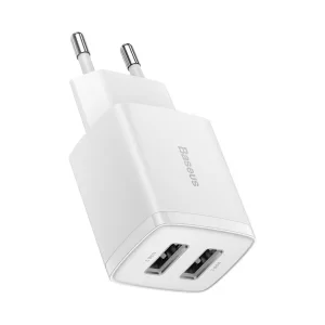 Incarcator Retea Baseus 2xUsb 10.5W Alb