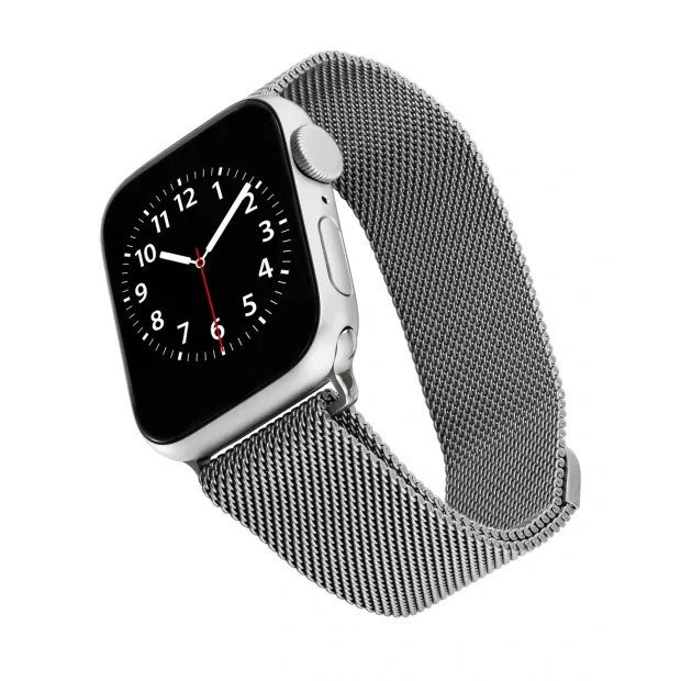 Curea ceas Mesh Swissten pentru Apple Watch 42-44 mm Argintiu