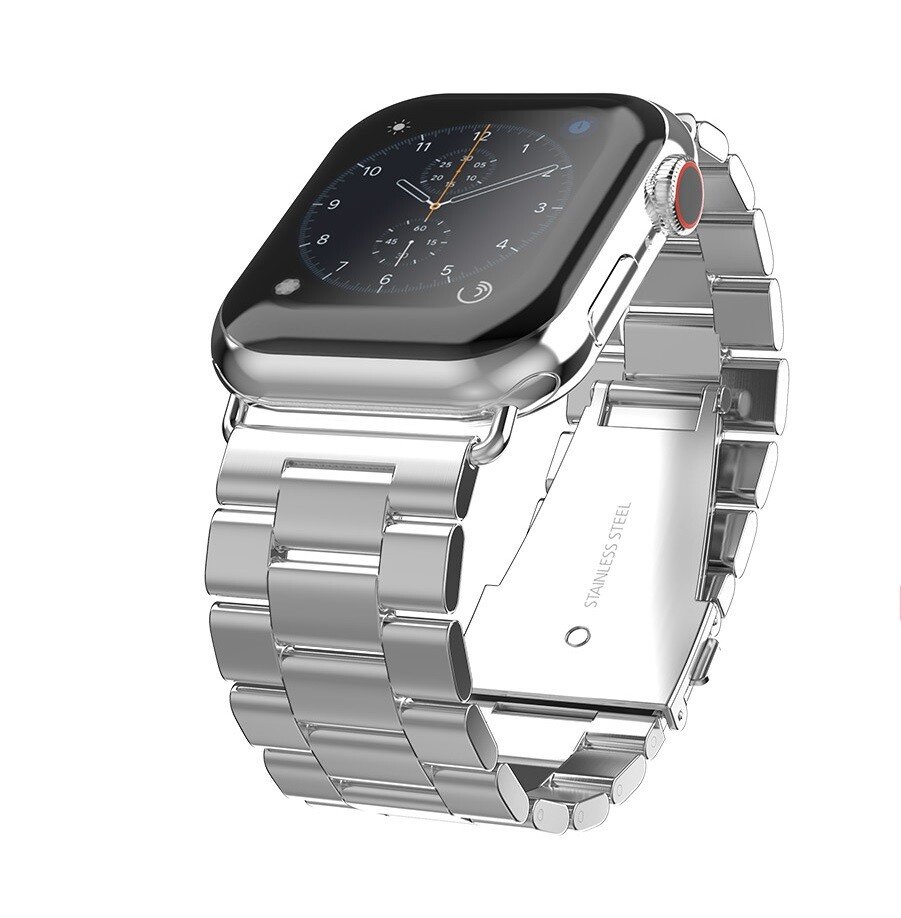 Curea ceas Metal Swissten pentru Apple Watch 42-44 mm Argintiu thumb