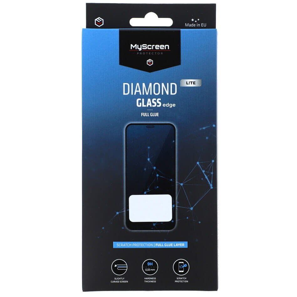 Folie Sticla Myscreen Diamond Full Glue pentru iPhone Lite 14 Negru thumb