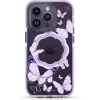 Husa Cover Kingxbar Butterfly Series pentru iPhone 13/14 Purple