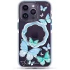 Husa Cover Kingxbar Butterfly Series pentru iPhone 14 Plus Blue