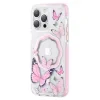 Husa Cover Kingxbar Butterfly Series pentru iPhone 14 Plus Pink
