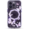 Husa Cover Kingxbar Butterfly Series pentru iPhone 14 Pro Purple