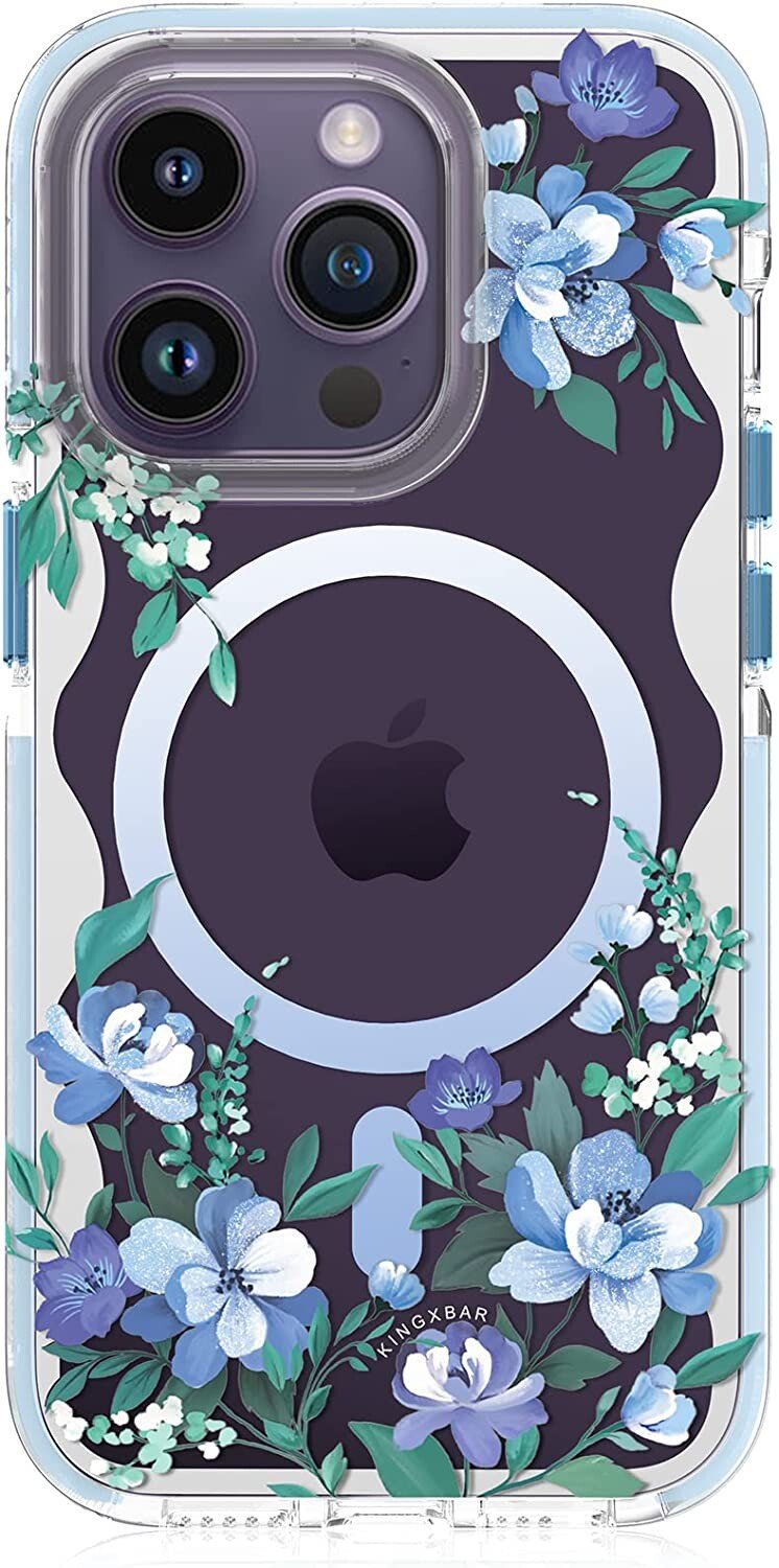 Husa Cover Kingxbar Flora Series pentru iPhone 14 Pro Max Orchid thumb