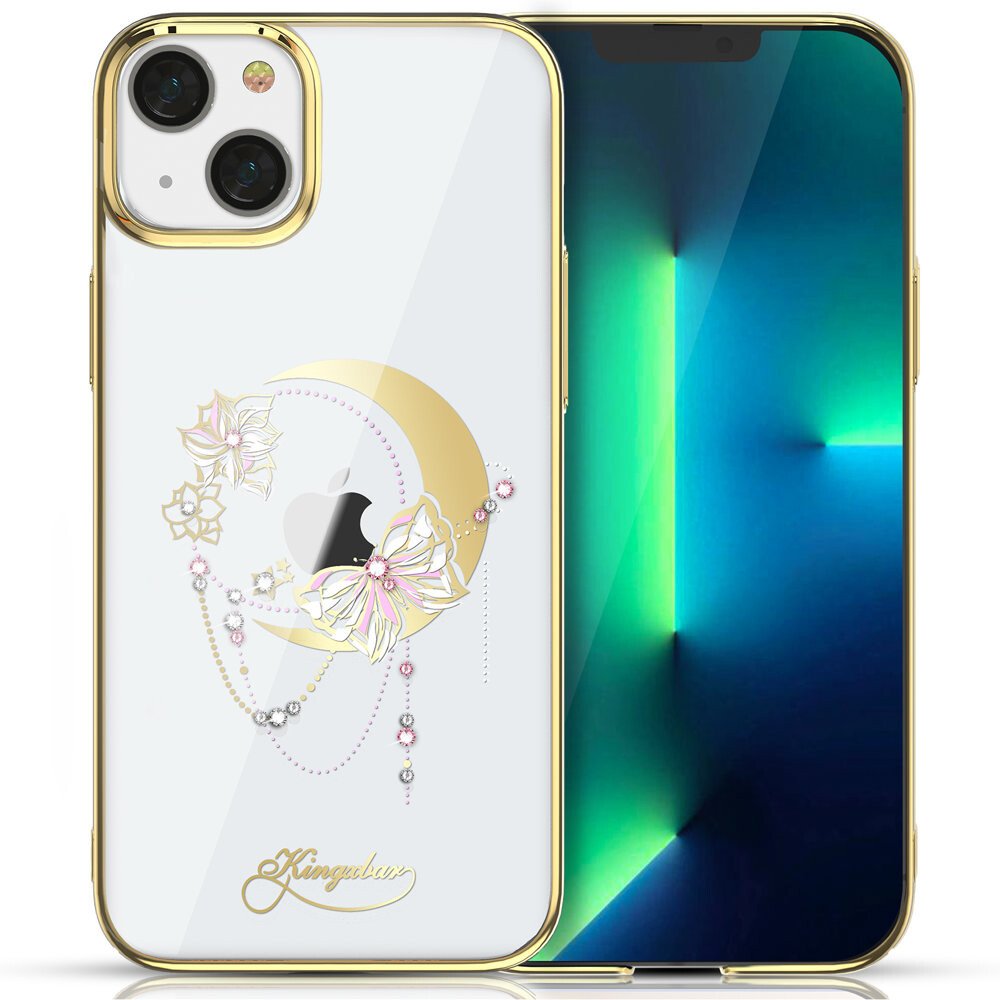 Husa Cover Kingxbar Moon Butterfly Series pentru iPhone 13 Gold thumb