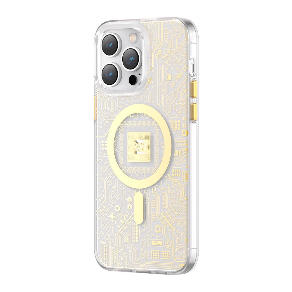 Husa Cover Kingxbar&PQY Geek Series pentru iPhone 13/14 Gold thumb