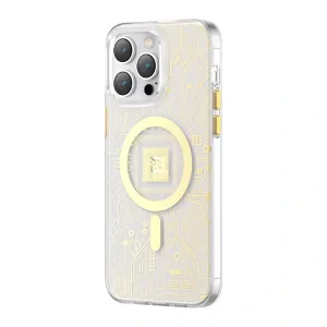 Husa Cover Kingxbar&amp;PQY Geek Series pentru iPhone 13/14 Gold