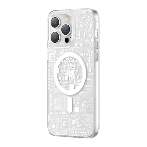 Husa Cover Kingxbar&amp;PQY Geek Series pentru iPhone 14 Plus Silver