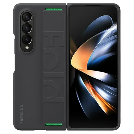 Husa Cover Silicone Grip pentru Samsung Galaxy Z Fold 4 Black
