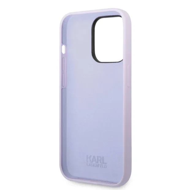 Husa Cover Karl Lagerfeld Liquid Silicone Ikonik pentru iPhone 14 Plus Purple