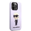 Husa Cover Karl Lagerfeld Liquid Silicone Ikonik pentru iPhone 14 Plus Purple