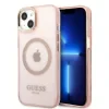 Husa Cover Guess Translucent MagSafe pentru iPhone 13 Pink