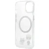 Husa Cover Karl Lagerfeld Magsafe With Ring Karl&amp;Choupette Bodies LOGO pentru iPhone 14 Transparent
