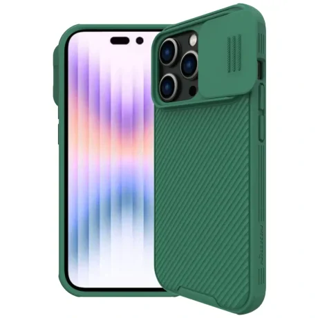 Husa Cover Nillkin CamShield Pro Lens Protection pentru iPhone 14 Pro Max Verde