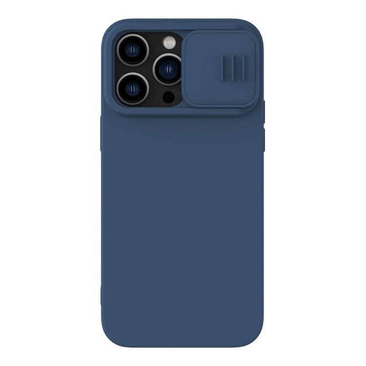 Husa Cover Nillkin Silky Silicone Magsafe pentru iPhone 14 Pro Albastru thumb